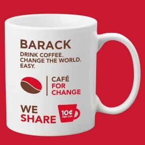 cafe for change barack mug