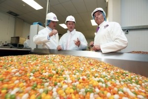 Richard Cullen (left) and Peter Cullen (right), joint managing directors, The Jelly Bean Factory, with Prime Minister Enda Kenny