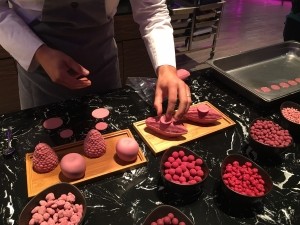 ruby chocolate to enrobe fruits and nuts