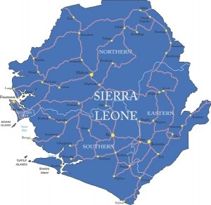 Sierra leone map - GettyImages-bogdanserban