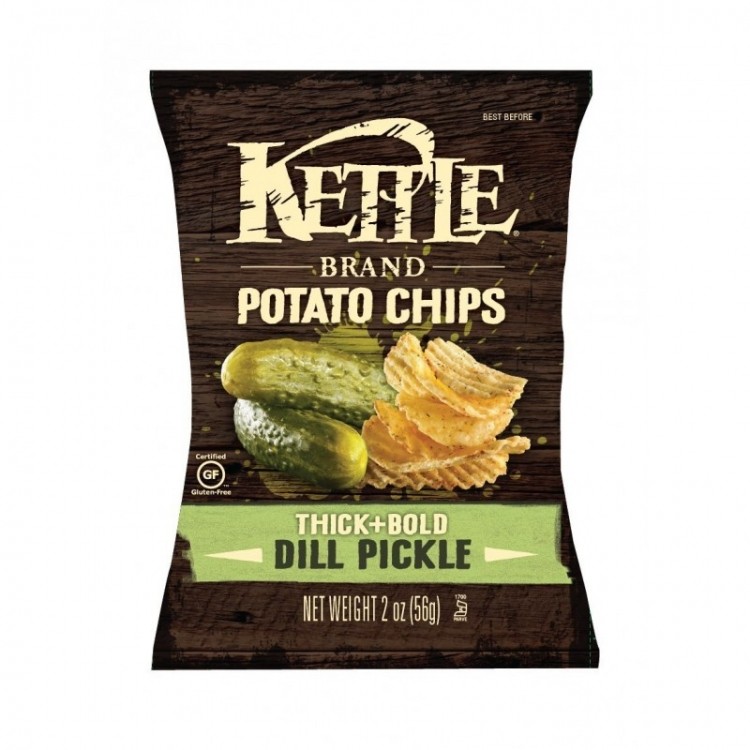 Salty snacks – Kettle Brand Thick+Bold Dill Pickle – Kettle Foods