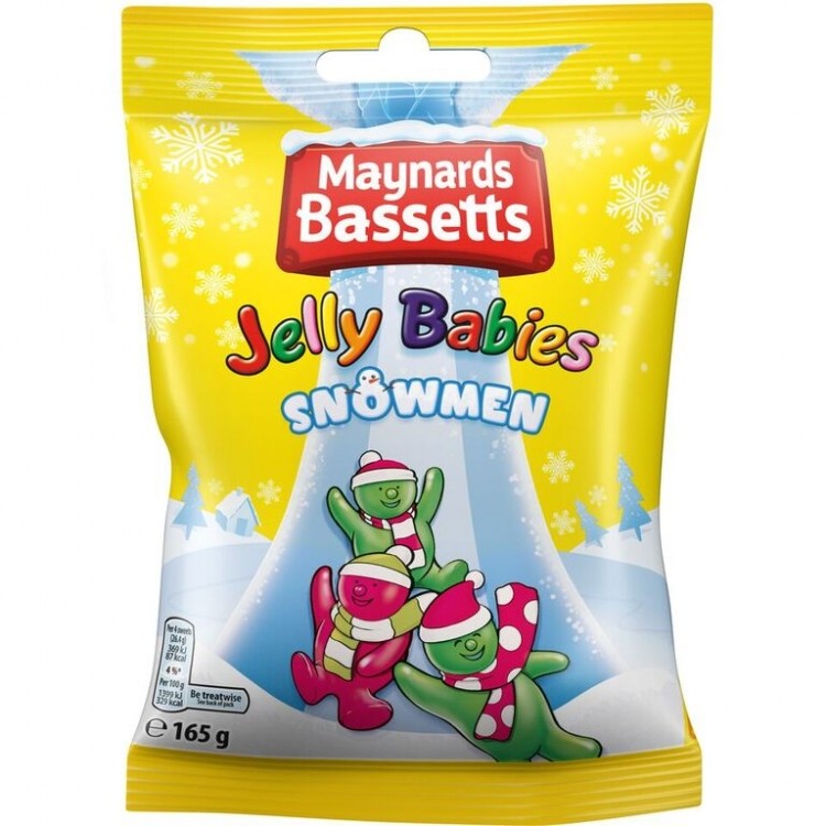 Maynards Bassetts Jelly Babies Snowmen