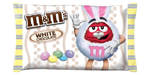 Mars: M&M's White Chocolate Candies in a Laydown Bag