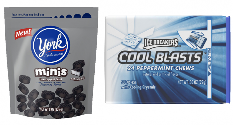 Hershey: York Minis and Ice Breakers Cool Blasts 