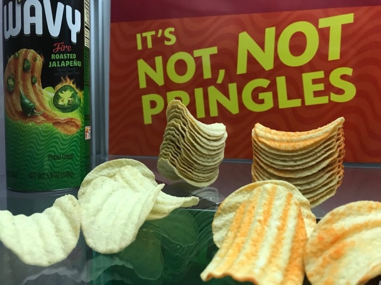 Kellogg's Wavy chips -- 'It's not, not Pringles'
