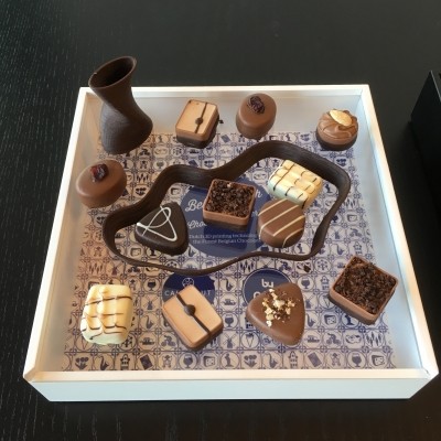 Examples of the prototype 3D printed chocolate.