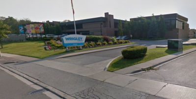 383 jobs to go at Wrigley's Toronto plant by March 2016. Photo Credit: Google Streetview