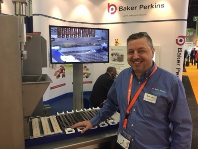 Dave Symonds, area sales manager, Baker Perkins at ProSweets 2017.