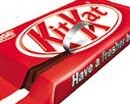 Nestlé Kit Kat trademark shape row with Cadbury