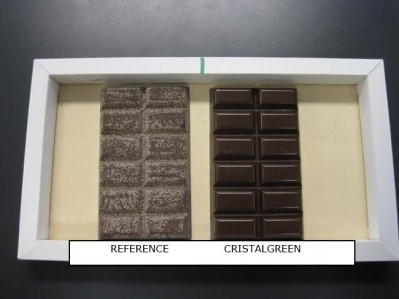 Loders Croklaan says chocolate containing its hydro fat-free crystallization starter CristalGreen shows less fat-bloom after 6 months than a tablet without the ingredient