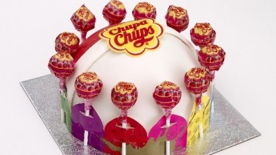 The Chupa Chups Celebration Cake is available in Asda stores throughout the UK. Pic: Perfetti Van Melle