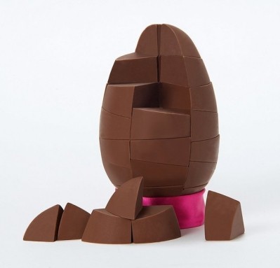 The 42-piece solid chocolate egg. Picture: The Solid Chocolate Company.