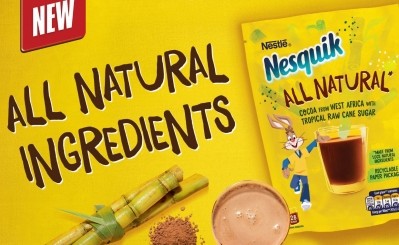 Nestlé launches Nesquik All Natural powder in a paper pouch. Photo: Nestlé 