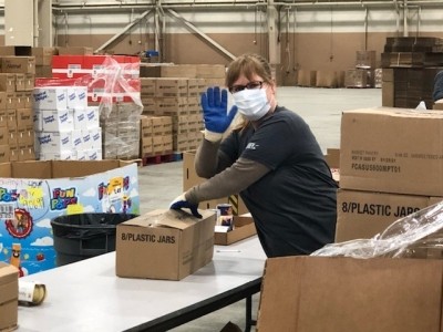 Hershey has helped turn a local warehouse into a temporary logistics space for the expanded supply chain operations of Penn State Health locations, as part of its community response to the coronavirus. Pic: Hershey