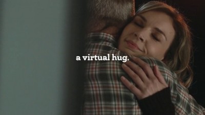 A still from Russell Stover's virtual hug campaign. Pic: Russell Stover