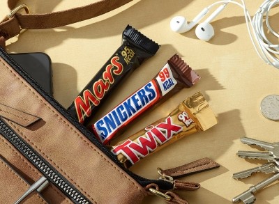  Mars, Snickers and Twix bars now come in a lower calorie range. Pic: Mars Wrigley