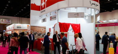 The Swiss pavilion at last year's ISM Middle East. Pic: Switzerland Global Enterprise