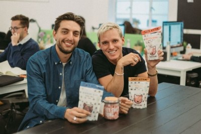 Candy Kittens' founders Ed Williams( left)and Jamie Laing. Pic: Candy Kittens