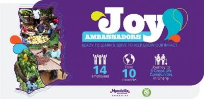 Joy ambassadors nominated by Mondelēz's senior management. Pic: Mondelēz