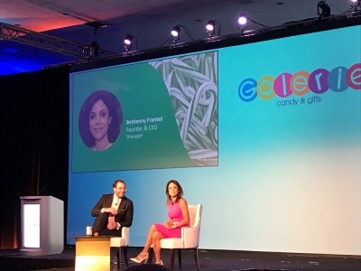Bethenny Frankel speaking at the closing session of NCA's State of the Industry Conference. Photo: CN