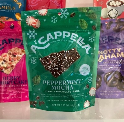 A’capella's beautifully crafted  packaging creates 'a harmonious symphony of delicious design elements' said The Dieline. Pic: A'cappella Chocolate