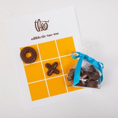 Tic-Tac-Toe game is one of the offerings from Theo Chocolate. Photo: Theo Chocolate.