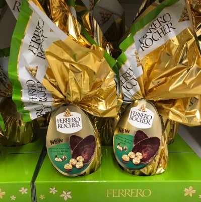 Ferrero Rocher Easter eggs were found to contain the most calories in an online supermarket survey. Pic:  Ferrero Rocher