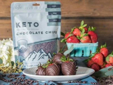 Explorado's mini chocolate chips consist of five ingredients: unsweetened chocolate, cocoa butter, erythritol, stevia and sunflower lecithin. Pic: Explorado Market