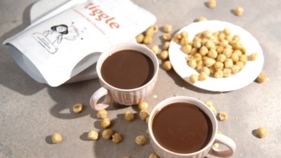India's hot chocolate beverage firm Tiggle formulated its latest hazelnut beverage using roasted, chopped Turkish hazelnuts. ©Tiggle