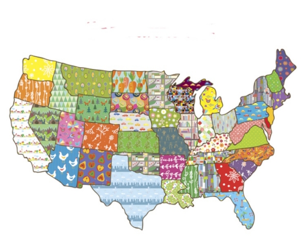 US states patchwork Getty