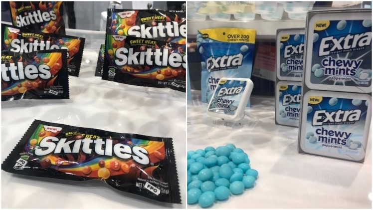  Spicy-flavored Skittles and Extra  chewy mints will be both available by December 2017. 