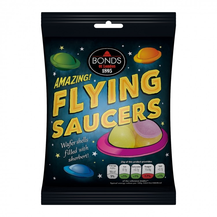 Bonds Confectionery creates bigger bags for Flying Saucers