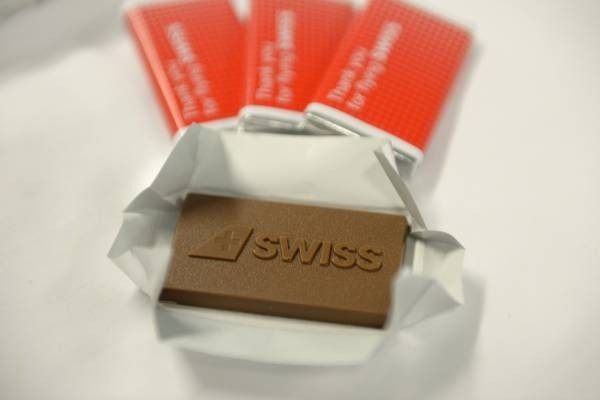 16.2m small chocolate tablets handed out by Swiss Airlines in 2013