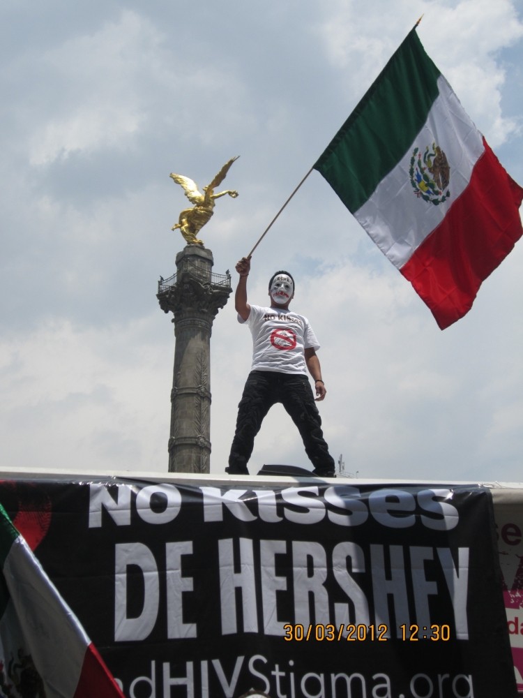 Protests against the Hershey chocolate company led by the Aids Healthcare Foundation over Easter