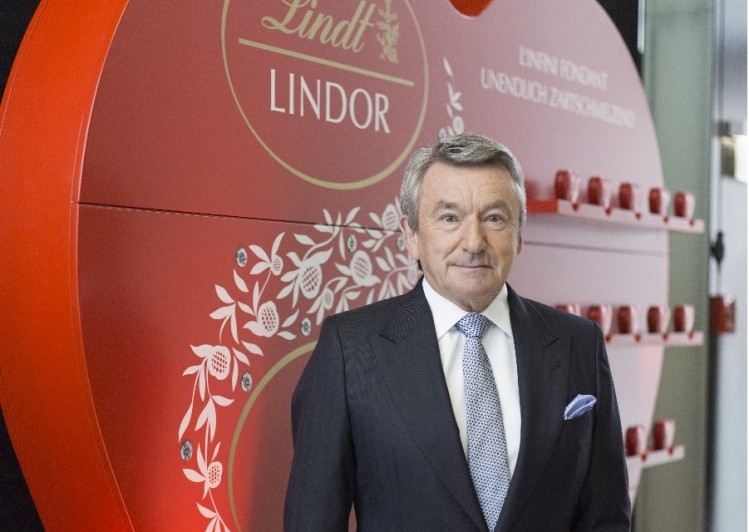 Lindt CEO Ernst Tanner (pictured) to step down in October as the firm makes changes to management team. Photo:Lindt
