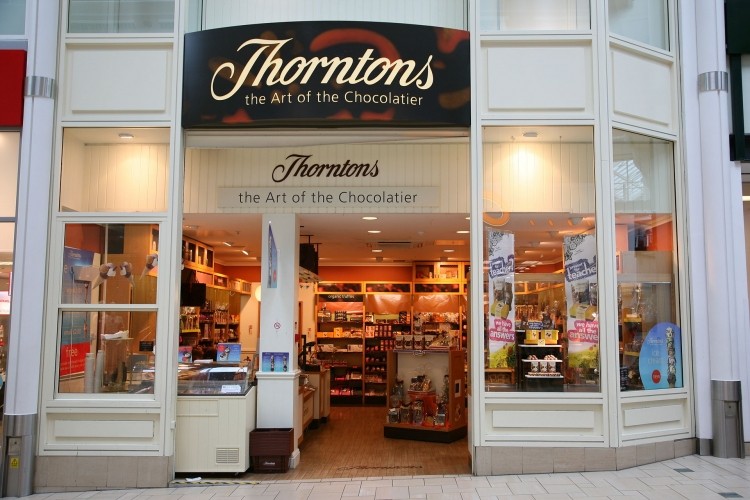 Supermarkets were partly to blame for Thorntons' fall in first quarter sales, said the manufacturer