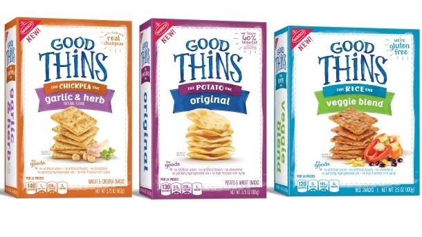 The Good Thins range comprises potato, chickpea and rice-based snacks