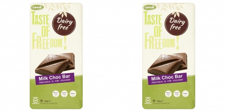 Carmit's new vegan chocolate is made with rice flour, cocoa butter and liquor to mimic milky flavor.  Photo: Carmit 