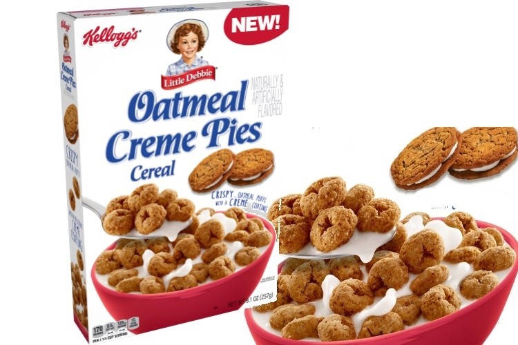 Little Debbie snack cake flavour is captured in a new breakfast cereal by the Kellogg Company. Pic: Kellogg/McKee
