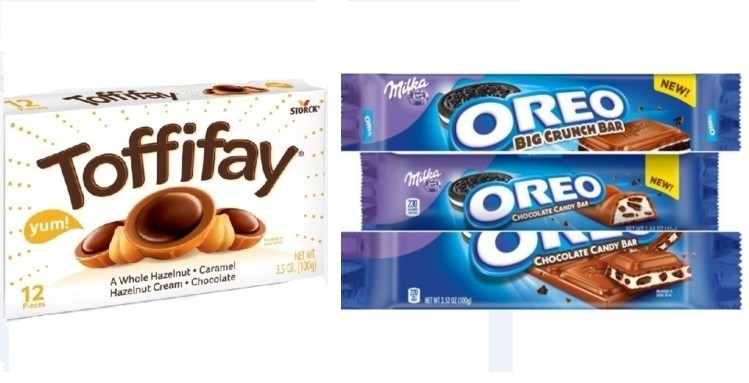 Milka Oreo and Toffifay voted top innovations in large-scale consumer survey. Photo: Mondelēz/Storck