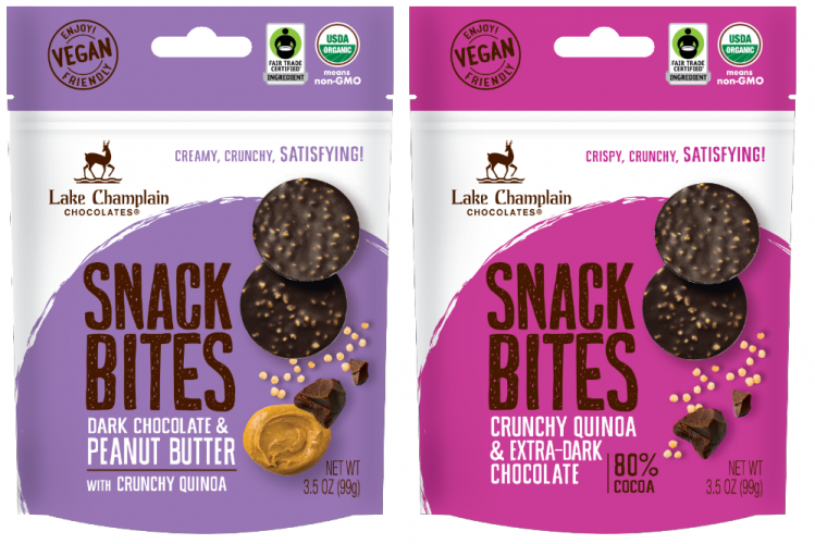 Lake Champlain Chocolates' new snack bites come in a convenient, re-sealable bag. Pic Lake Champlain Chocolates