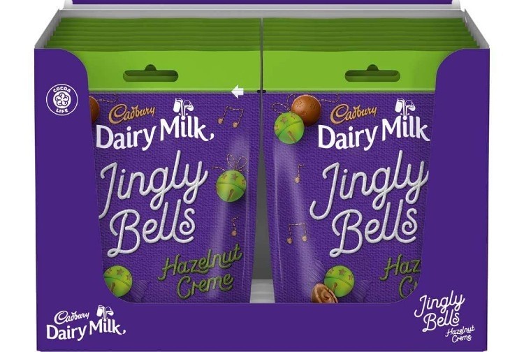 The new limited-edition Cadbury Dairy Milk Jingly Bells will be in stores from September. Pic: Mondelēz International