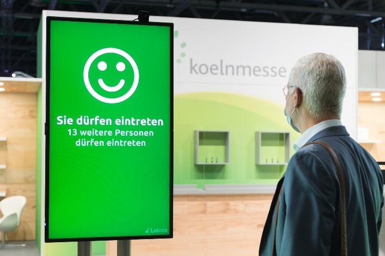 Koelnmesse has been testing its #B-SAFE4business-village environment ahead of ISM/ProSweets 2021 taking place in January. Pic: Kolenmess