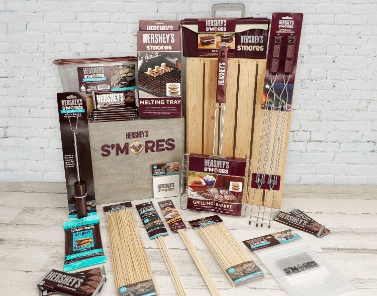 Hershey’s S’Mores accessories with Mr Bar-B-Q, available from International Wholesalers. Pic The Hershey Company