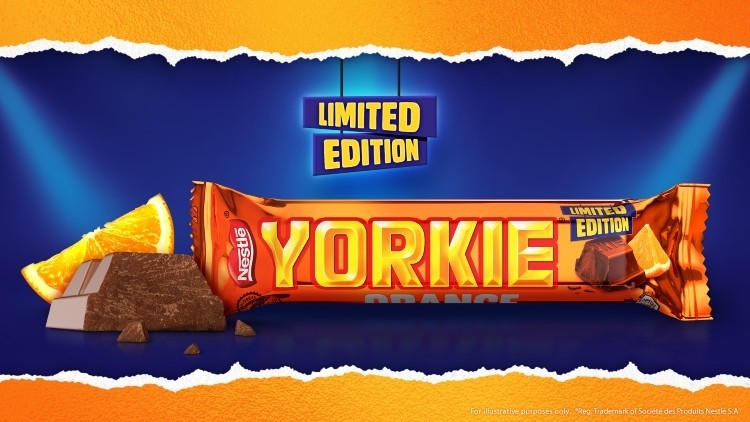 The new Yorkie Orange hits UK shops in May. Pic: Nestlé 