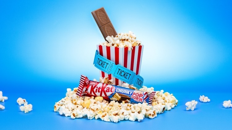 The limited edition KitKat Chunky Salted Caramel Popcorn. Pic: Nestlé