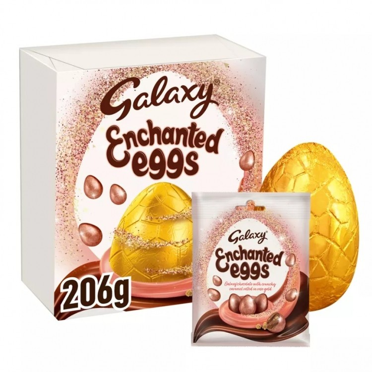 Mars Wrigley’s most popular large Easter egg – the Galaxy Enchanted Large Egg. Pic: Mars Wrigley