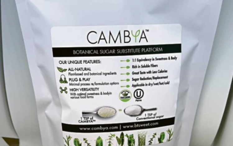 CAMBYA is a plant-based, one-to-one drop-in sugar replacer for use in multiple food applications. Pic:  B.T. Sweet, Ltd