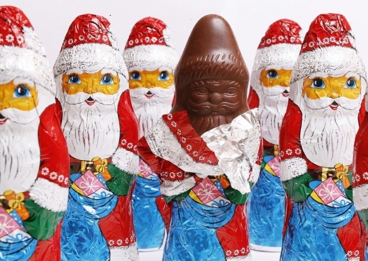 Germany's popular chocolate Santa Clauses are proving more popular this year. Pic: CN