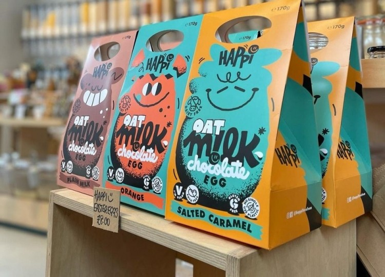 Oat-milk brand HAPPI has added to its Easter collection this year. Pic: HAPPI
